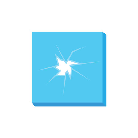 broken glass icon vector template illustration designのイラスト素材