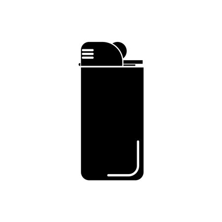 black gas lighter icon vector template illustration logo designのイラスト素材