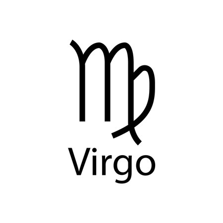 virgo zodiac symbol icon vector template illustration logo designのイラスト素材