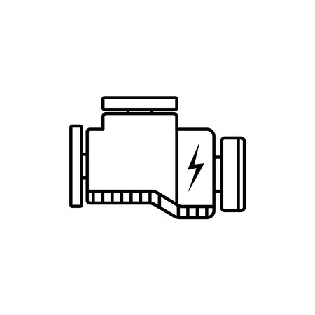 car engine icon vector template illustration logo designのイラスト素材