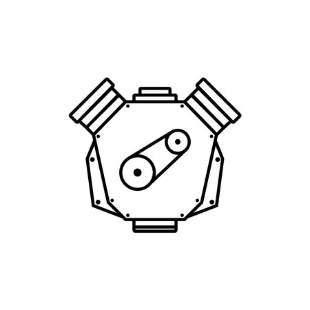 car engine icon vector template illustration logo designのイラスト素材