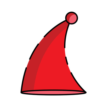 Christmas santa hat icon vector template illustration logo designのイラスト素材