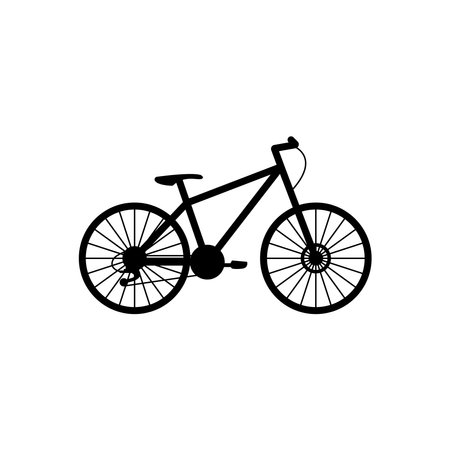 mountain bike icon vector template illustration logo designのイラスト素材