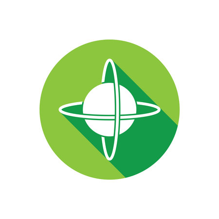 ringed planet icon vector template illustration logo designのイラスト素材