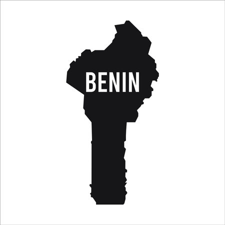 benin map icon vector template illustration logo design wallpaper backgroundのイラスト素材