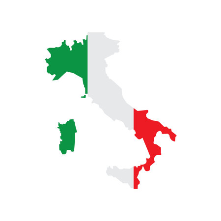 italy map icon vector template illustration logo designのイラスト素材