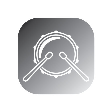 drum icon vector template illustration logo designのイラスト素材