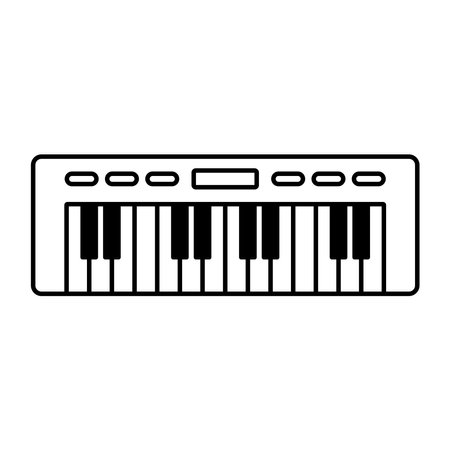 piano icon vector template illustration logo designのイラスト素材