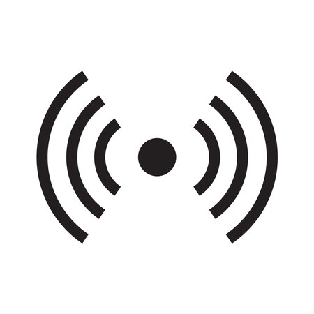 signal and wifi icon vector template illustration logo designのイラスト素材