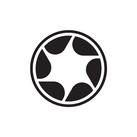 camera lens icon vector template illustration logo designのイラスト素材