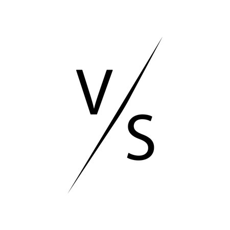 versus icon, vs vector template illustration logo designのイラスト素材
