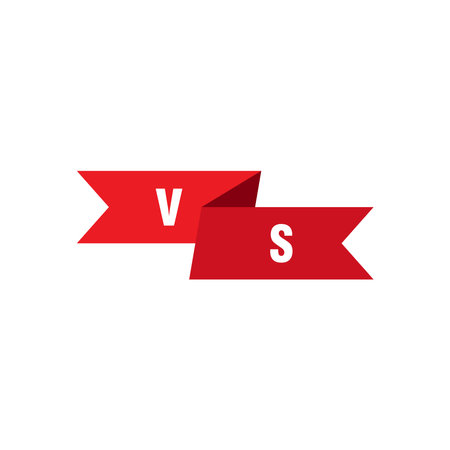 versus icon, vs vector template illustration logo designのイラスト素材