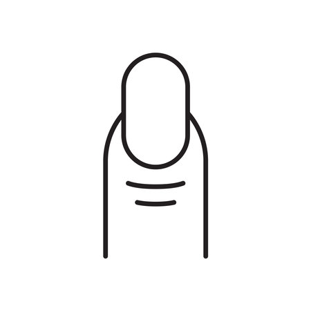 finger nail icon vector template illustration logo designのイラスト素材