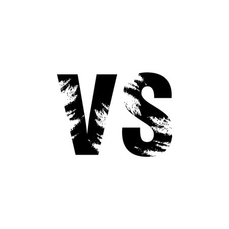 versus icon, vs vector template illustration logo designのイラスト素材