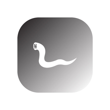 worm icon vector template illustration logo design