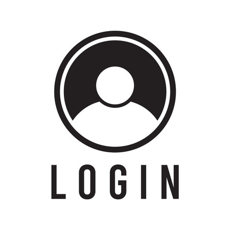 login icon vector template illustration logo design