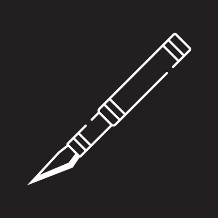 ikon pemotong pena vector template illustration logo designのイラスト素材