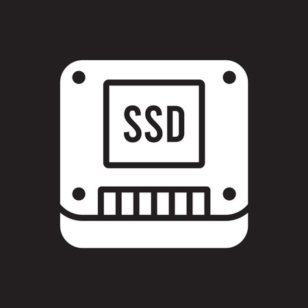 ssd icon vector template illustration logo designのイラスト素材