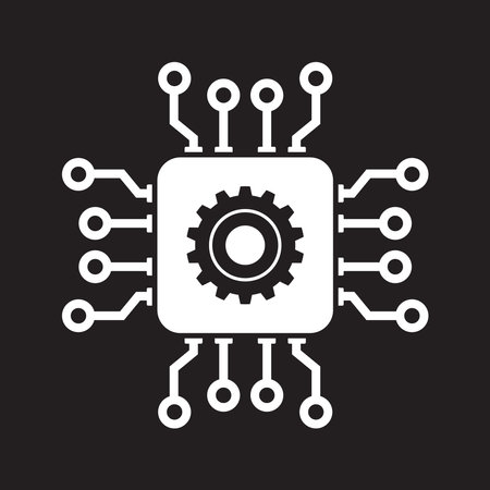 chipset icon vector template illustration logo designのイラスト素材