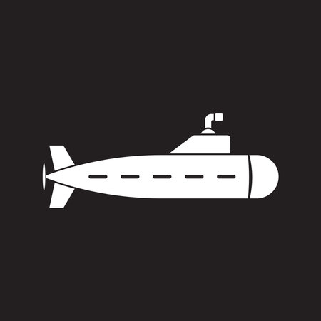 submarine icon vector template illustration logo designのイラスト素材