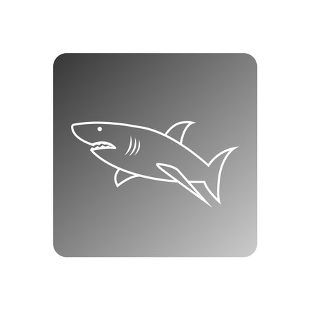 icon shark vector template illustration logo designのイラスト素材