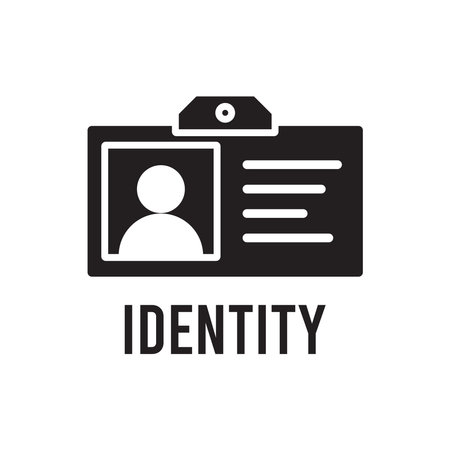 identity icon vector template illustration logo designのイラスト素材