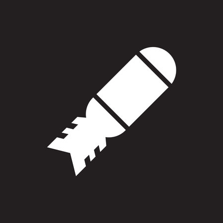 missile icon vector illustration logo designのイラスト素材