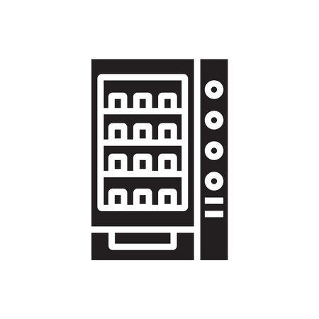 vending machine icon vector template illustration logo designのイラスト素材