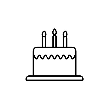 cake icon vector template illustration logo design
