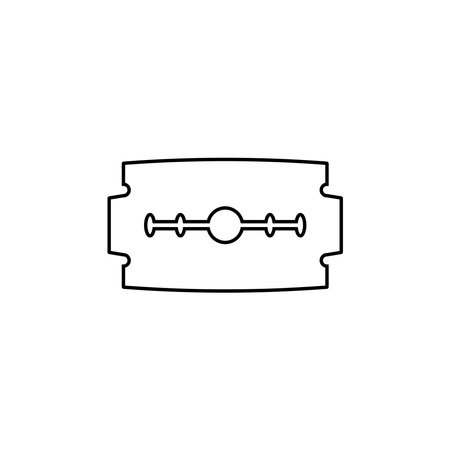 razor blade icon vector illustration logo designのイラスト素材