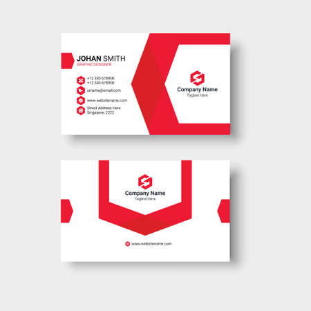 Creative Clean Modern and minimal Business Card Templateのイラスト素材
