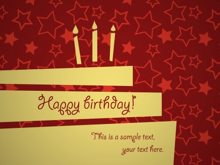 Abstract birthday greeting card templateのイラスト素材