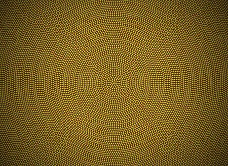 Yellow mosaic background, concentric circles. eps10 vector.のイラスト素材