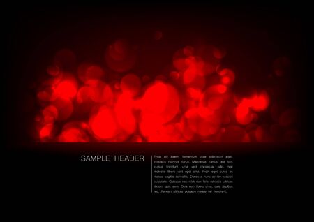 Abstract background with chaotic bright red lights on black, and a placeholder belowのイラスト素材