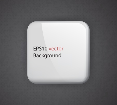 Glossy white rounded square on a dark textured background  EPS10 abstract vector background のイラスト素材