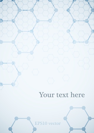 Science background with molecular structure medical background.のイラスト素材