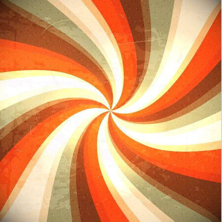 Cool retro style background with twisted rays のイラスト素材