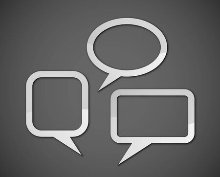 Dark speech bubbles backgroundのイラスト素材