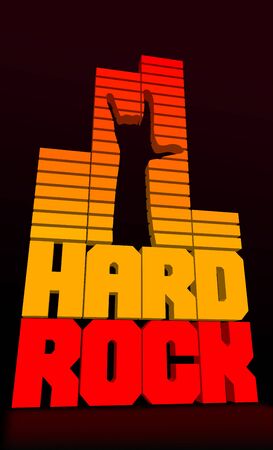 Cool grungy hard rock banner. のイラスト素材