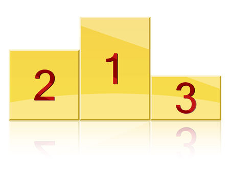 eps 10 vector champions podium, front viewのイラスト素材