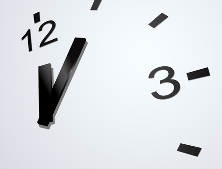 vector clock face close upのイラスト素材