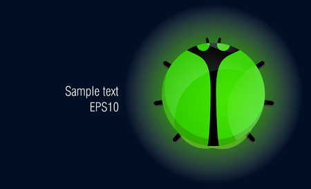 vector firefly shining in the dark. EPS10のイラスト素材