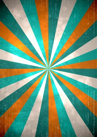 Retro rays grunge background. EPS10 vector image.のイラスト素材