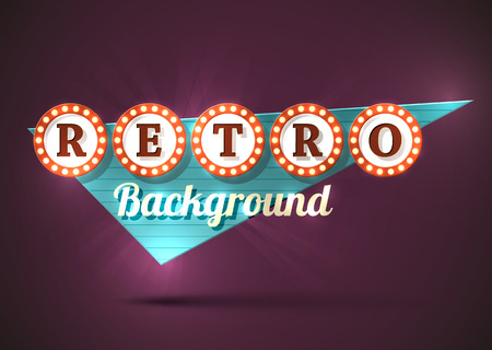 Retro old style road sign. のイラスト素材