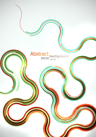 Abstract bright curves background. のイラスト素材