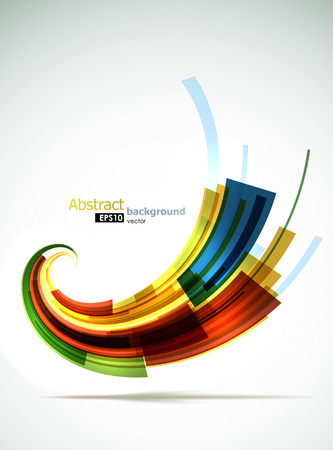 Abstract bright spiral shapes background. EPS10 vector image.のイラスト素材