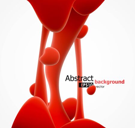 Abstract red viscous liquid splash background. EPS10 vector illustration.のイラスト素材
