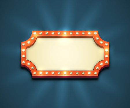 Light Bulbs Frameのイラスト素材