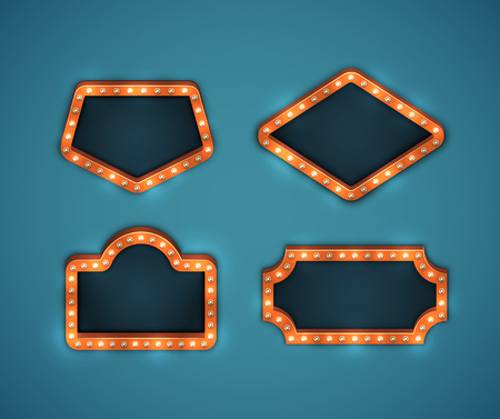 Marquee Signs Setの写真素材