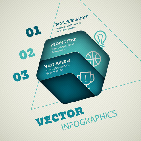 Abstract Vector Infographicのイラスト素材